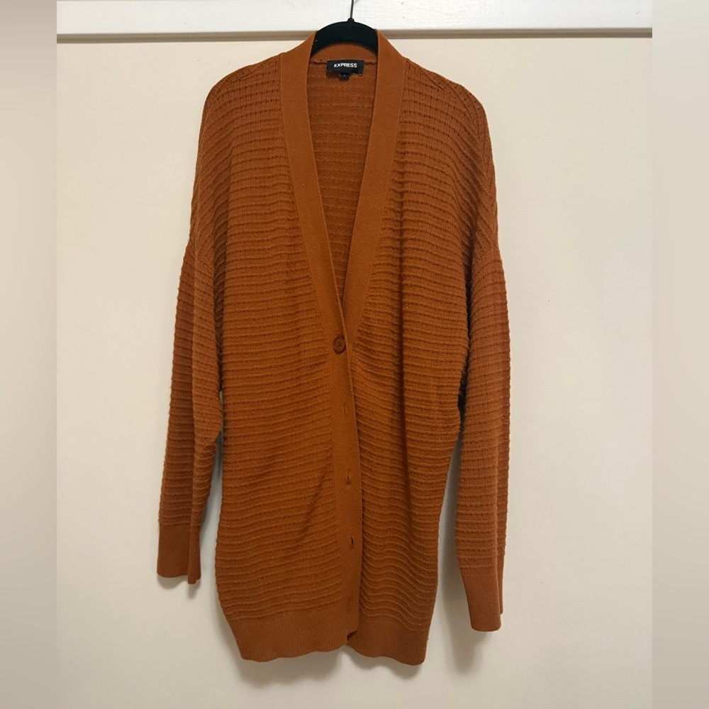 Express Oversized Cardigan - Camel